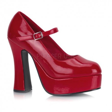 Pantofi rosii stil gotic demonia marimi mari DOLLY 50