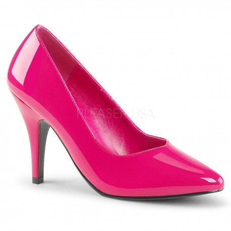 Pantofi comozi toc mediu roz lac merimi mari DREAM 420 