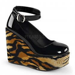 Pantofi demonia stil gotic leopard POISON 03