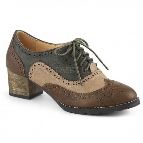 Pantofi RUSSELL 34 clasici oxford toc gros