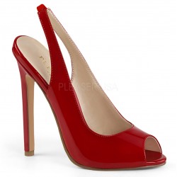 Sandale cu toc inalt elegante marimi mari rosii SEXY 08